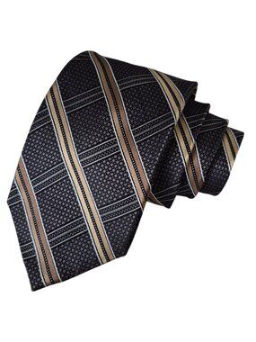 Pronto Uomo 100% Silk Ties Office Formal Neutral Set Of Two
